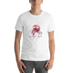 Short-sleeve unisex t-shirt.