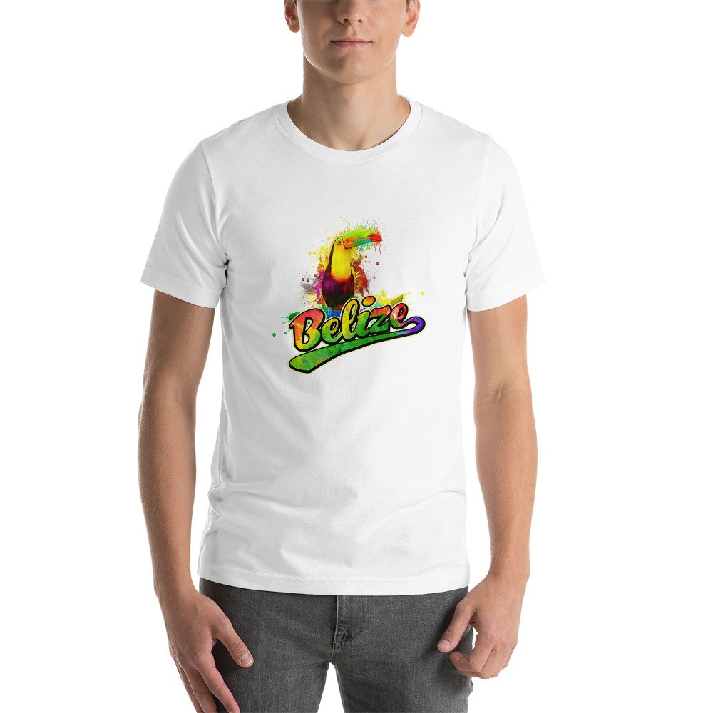 Short-sleeve unisex t-shirt.